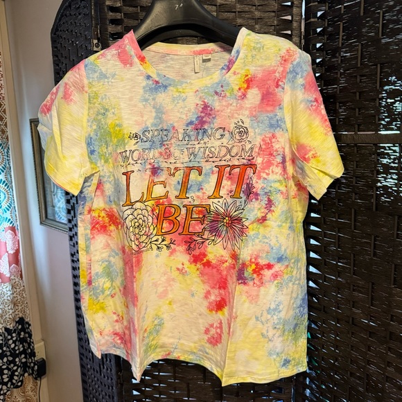 Tie-Dye Novelty Tee Various Plus Sizes - Picture 1 of 5